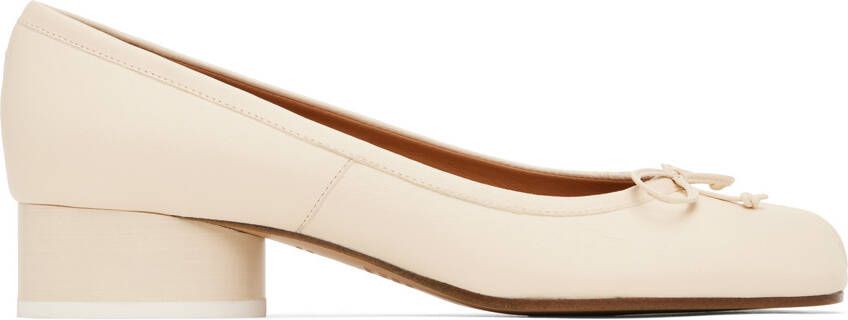 Maison Margiela White Tabi Ballerina Heels