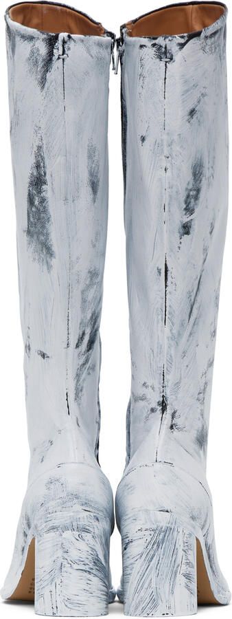 Maison Margiela Black & White Tabi Bianchetto Boots - Picture 9