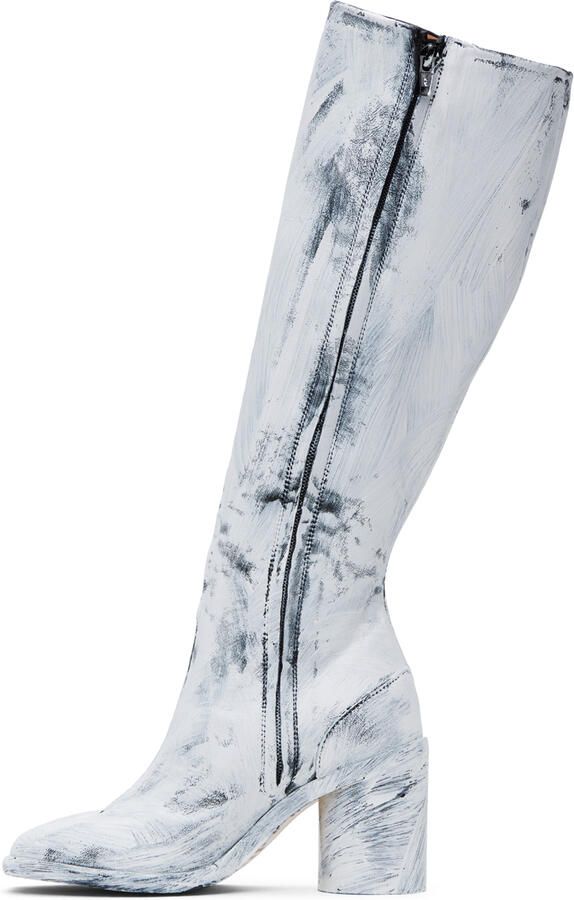 Maison Margiela Black & White Tabi Bianchetto Boots - Picture 2