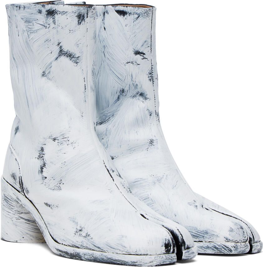 Maison Margiela White Tabi Bianchetto Boots - Picture 2