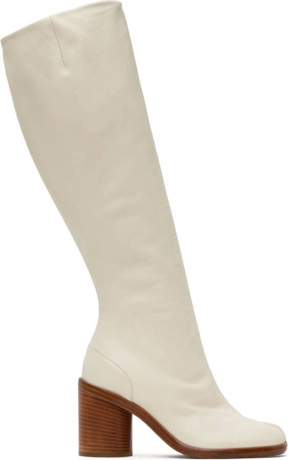Maison Margiela White Tabi Boots - Picture 2
