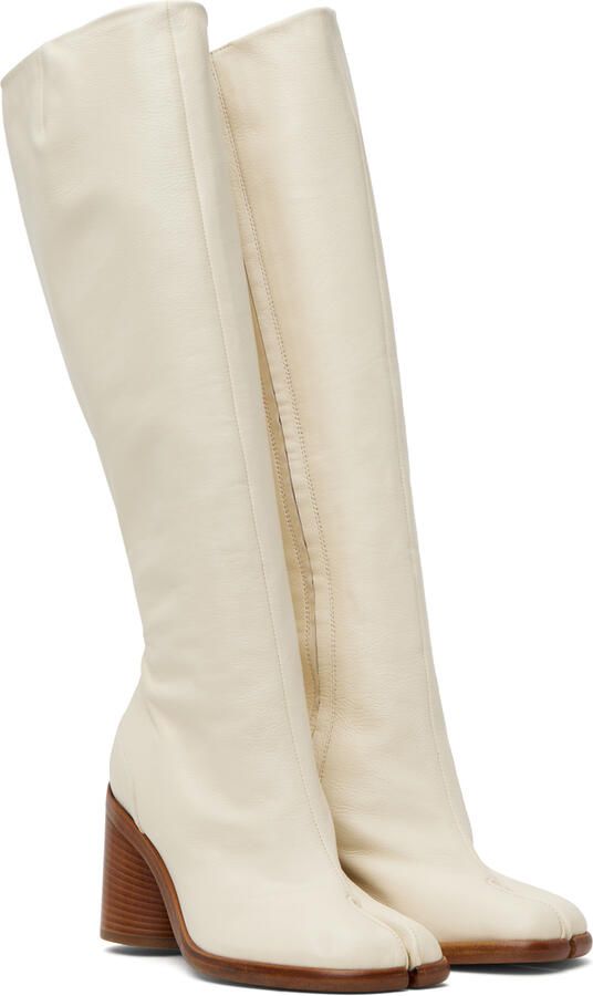 Maison Margiela White Tabi Boots - Picture 3