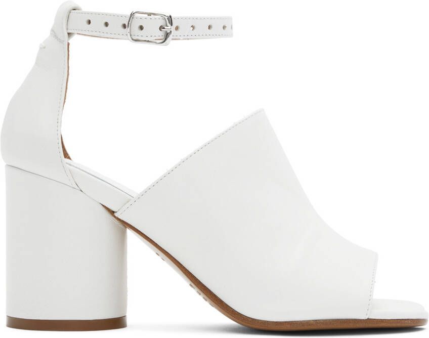 Maison Margiela White Tabi Heeled Sandals - Picture 5