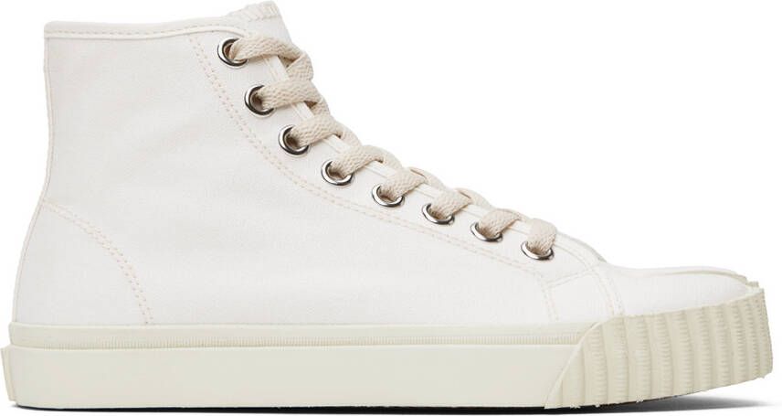 Maison Margiela White Tabi Sneakers - Picture 5