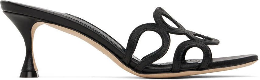 Manolo Blahnik Black Barimu Heel Sandals - Picture 5