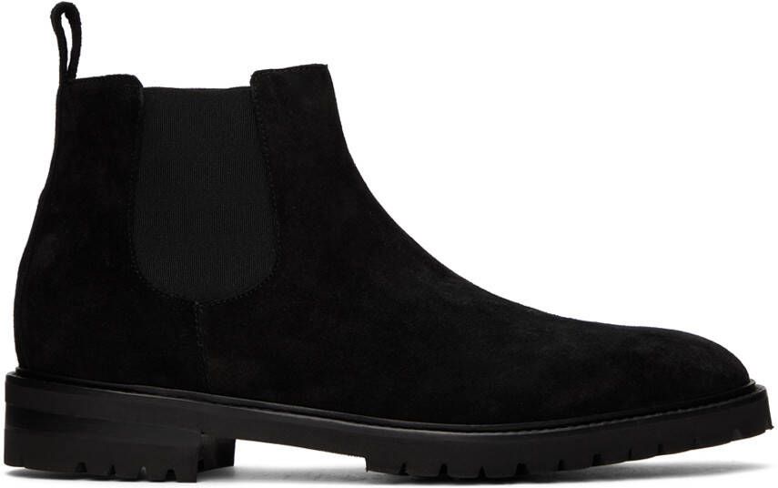 Manolo Blahnik Black Brompton Chelsea Boots