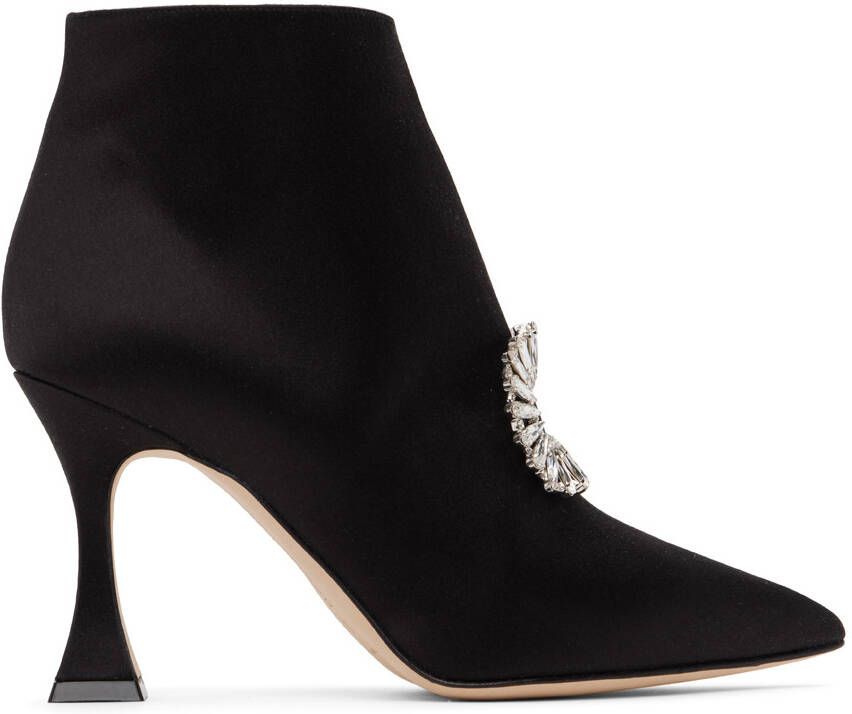 Manolo Blahnik Black Cantita Boots
