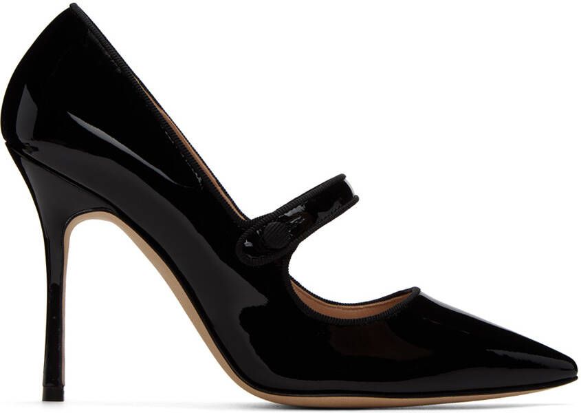 Manolo Blahnik Black Caparinew Heels - Picture 5