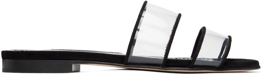 Manolo Blahnik Black Invymu Sandals