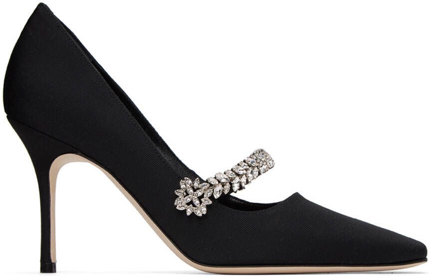 Manolo Blahnik Black Kanemba Heels