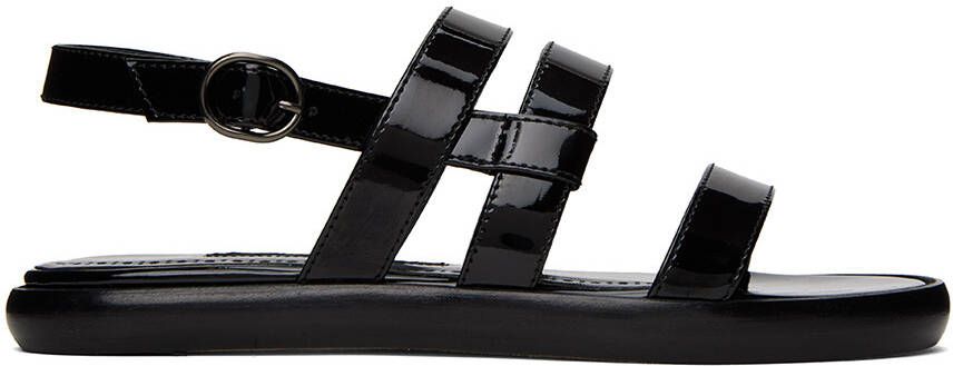 Manolo Blahnik Black Memaar Sandals - Picture 5