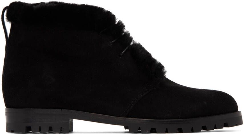 Manolo Blahnik Black Mircus Ankle Boots - Picture 4