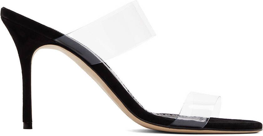 Manolo Blahnik Black Scolto Heeled Sandals - Picture 5