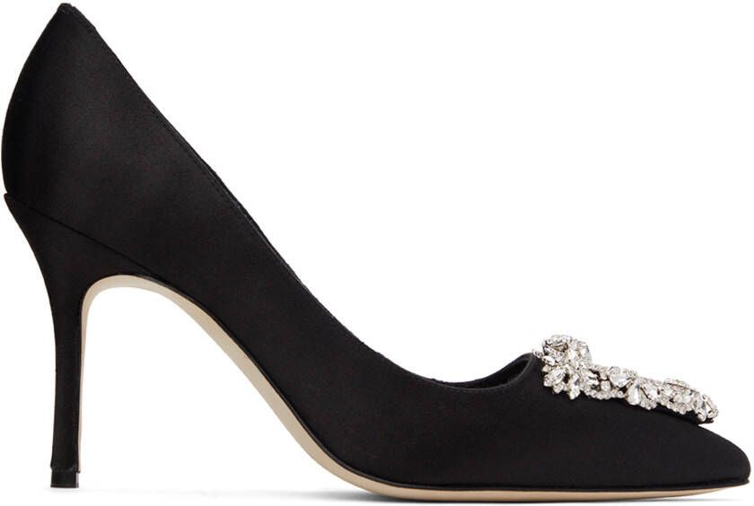 Manolo Blahnik Black Trina Heels - Picture 5