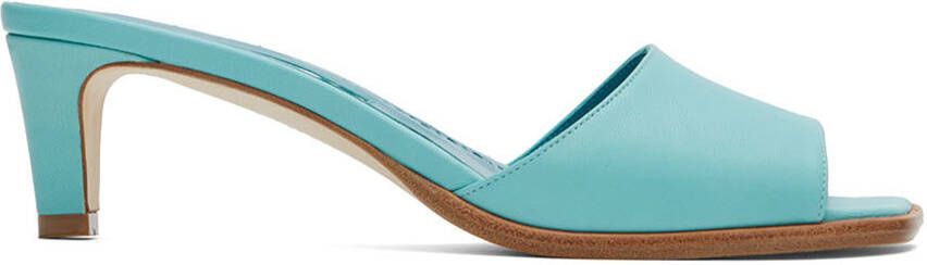 Manolo Blahnik Blue Araspemu Heeled Sandals - Picture 5