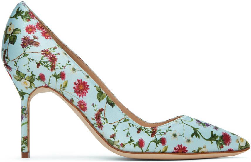 Manolo Blahnik Blue BB Pumps - Picture 5