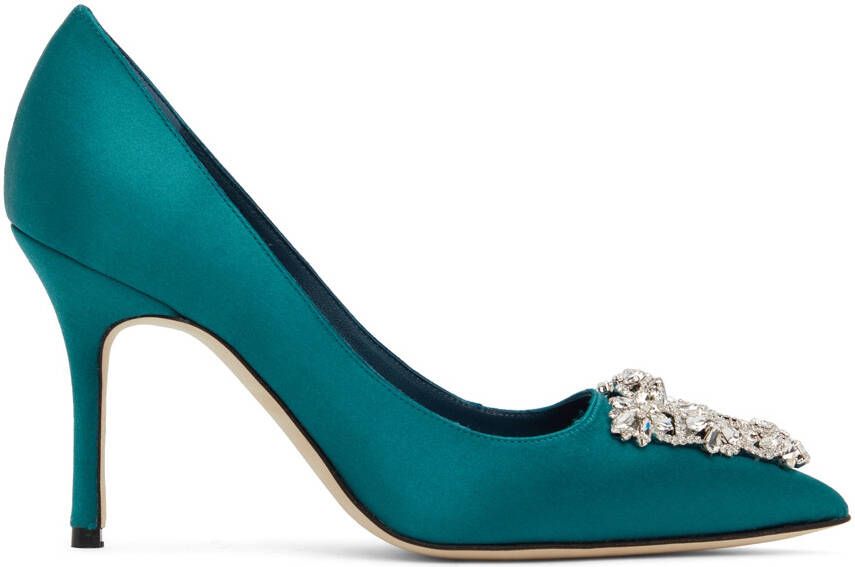 Manolo Blahnik Blue Trina Heels