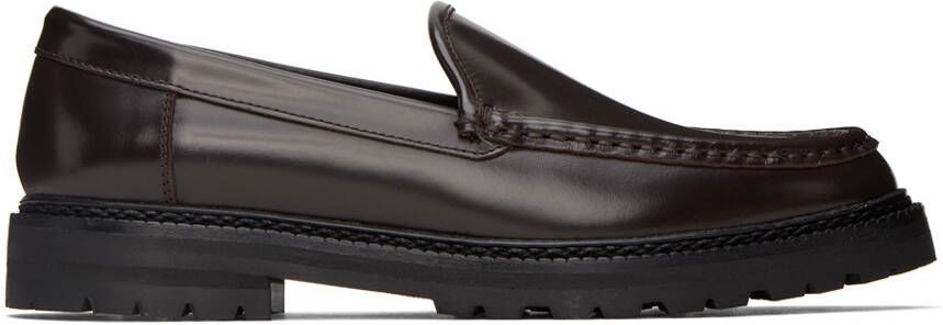 Manolo Blahnik Brown Dineralo Loafers
