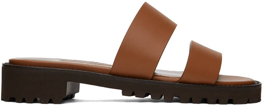 Manolo Blahnik Brown Gadmu Sandals - Picture 5