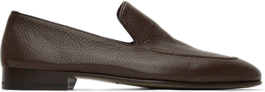 Manolo Blahnik Brown Truro Loafers