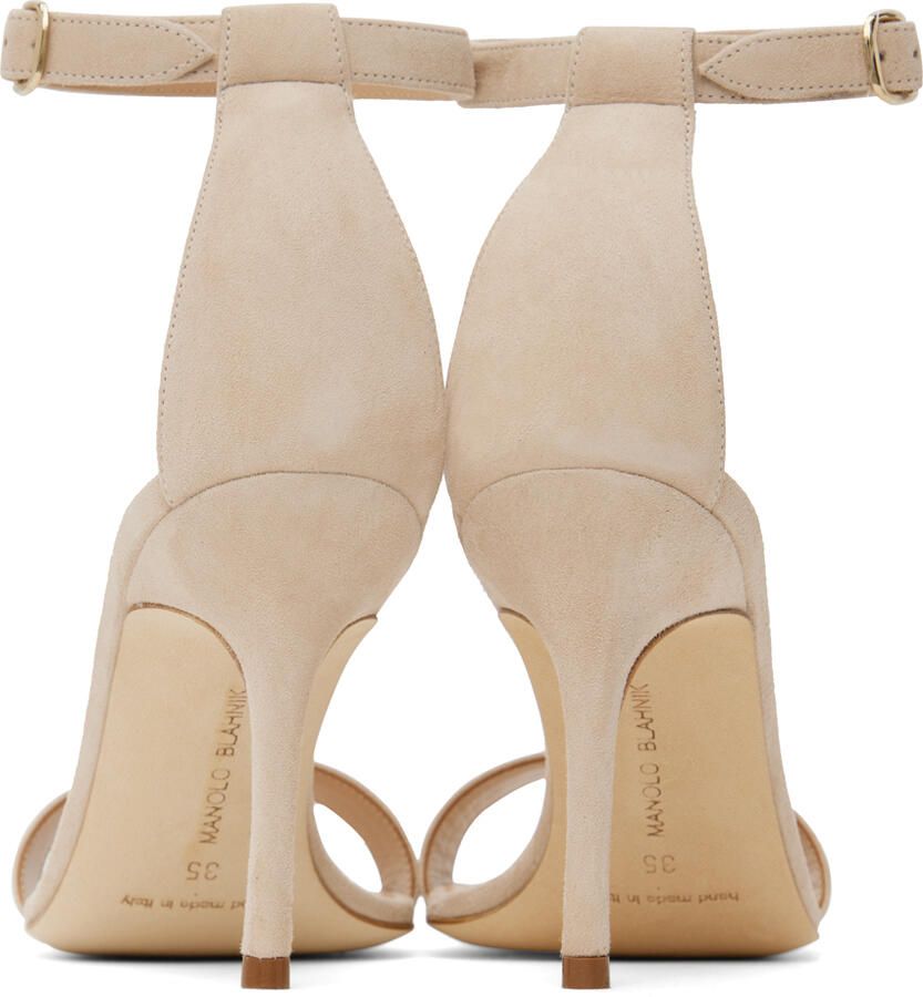 Manolo Blahnik Beige Chaos Sandals