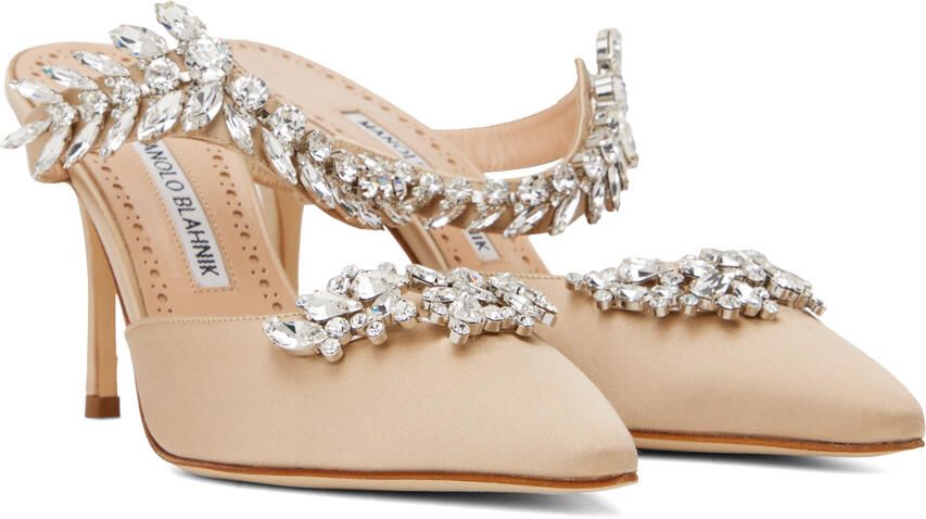 Manolo Blahnik Beige Lurum Heels - Picture 2
