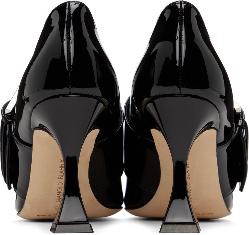 Manolo Blahnik Black Arre Heels