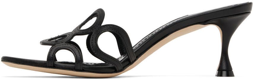 Manolo Blahnik Black Barimu Heel Sandals - Picture 4