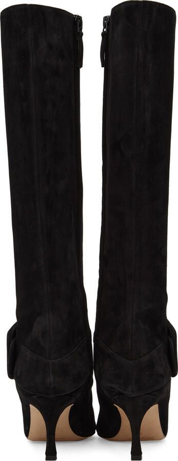 Manolo Blahnik Black Bayhi Gala Tall Boots - Picture 5