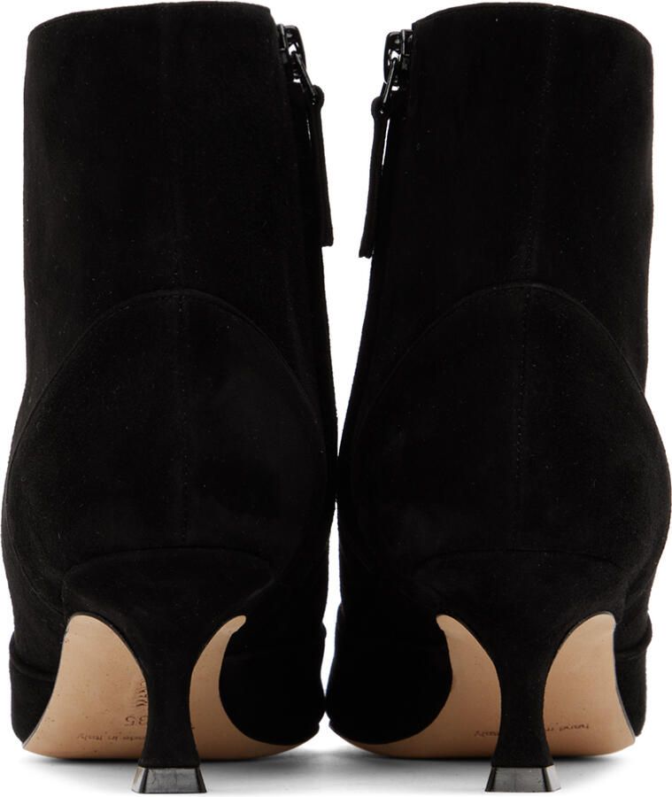 Manolo Blahnik Black Baylow Boots