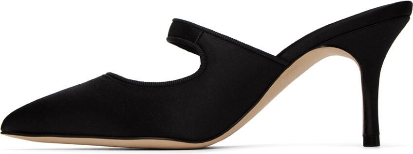 Manolo Blahnik Black Camparimu Jewel Heels - Picture 3