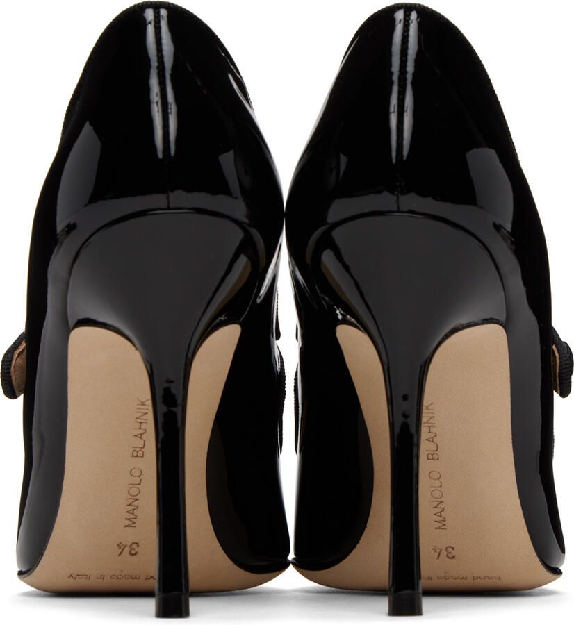 Manolo Blahnik Black Caparinew Heels