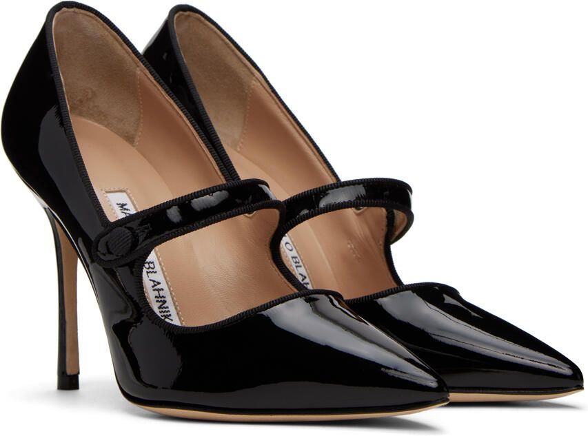 Manolo Blahnik Black Caparinew Heels - Picture 2