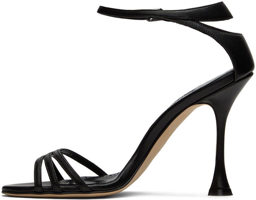 Manolo Blahnik Black Caracol Heeled Sandals - Picture 3