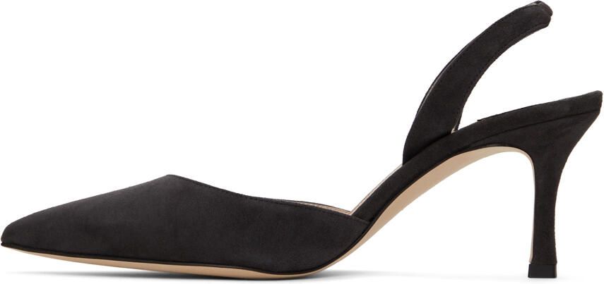 Manolo Blahnik Black Carolyne Heels - Picture 3