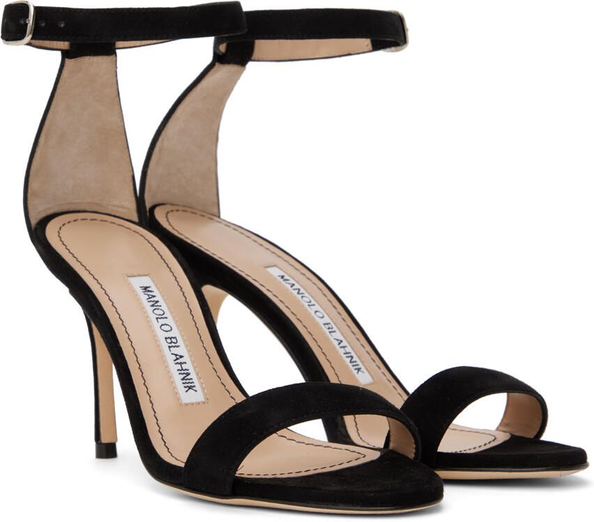 Manolo Blahnik Black Chaos Sandals - Picture 2