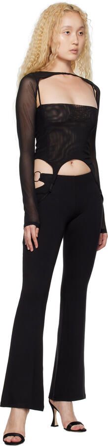 Manolo Blahnik Black Charona Heeled Sandals - Picture 4