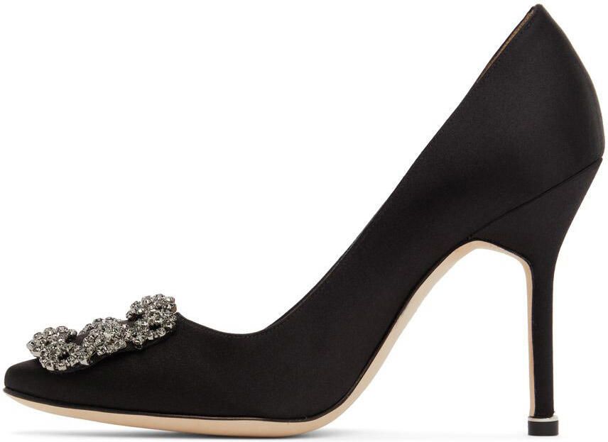 Manolo Blahnik Black Hangisi Pumps - Picture 3