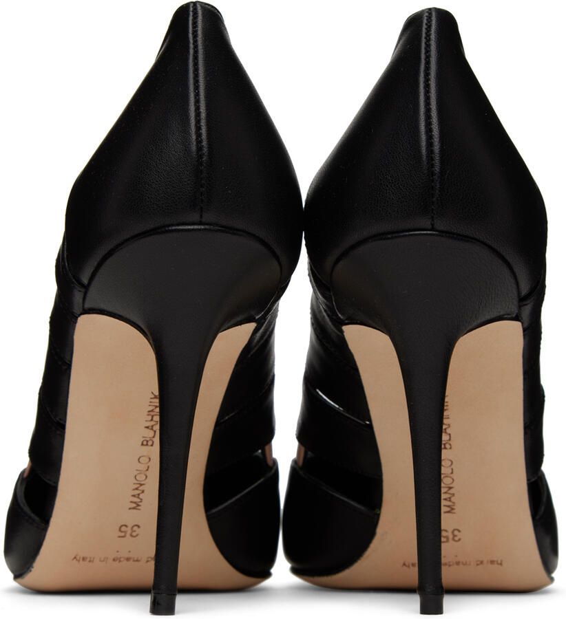 Manolo Blahnik Black Hazra Pumps - Picture 5