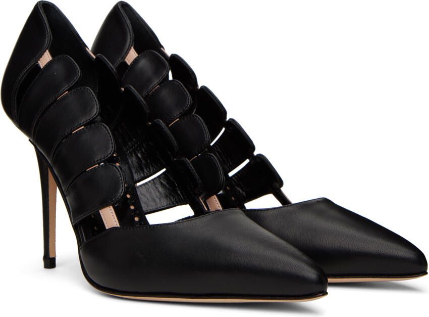 Manolo Blahnik Black Hazra Pumps