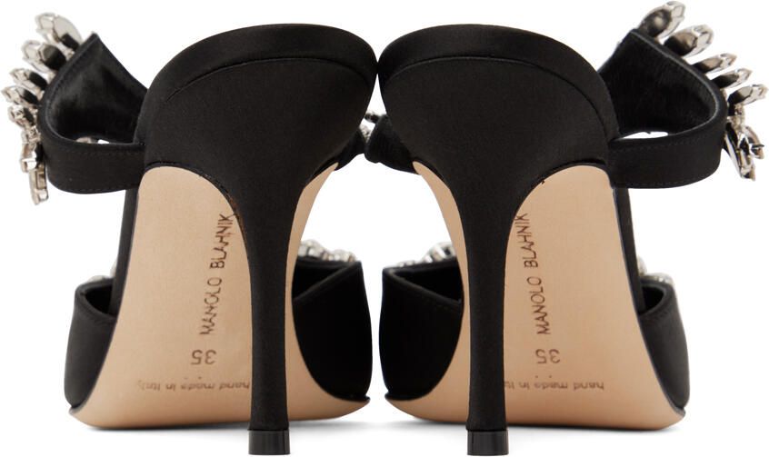 Manolo Blahnik Black Lurum Heels