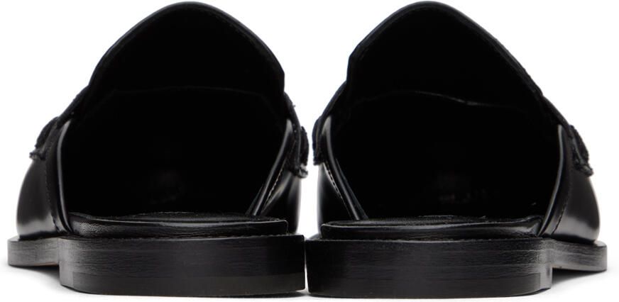 Manolo Blahnik Black Perritamu Slippers