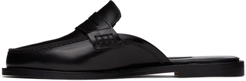 Manolo Blahnik Black Perritamu Slippers - Picture 4
