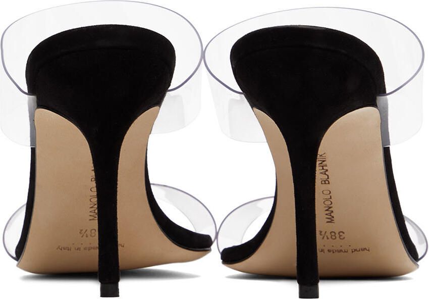 Manolo Blahnik Black Scolto Heeled Sandals