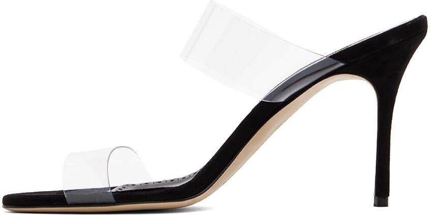 Manolo Blahnik Black Scolto Heeled Sandals - Picture 3