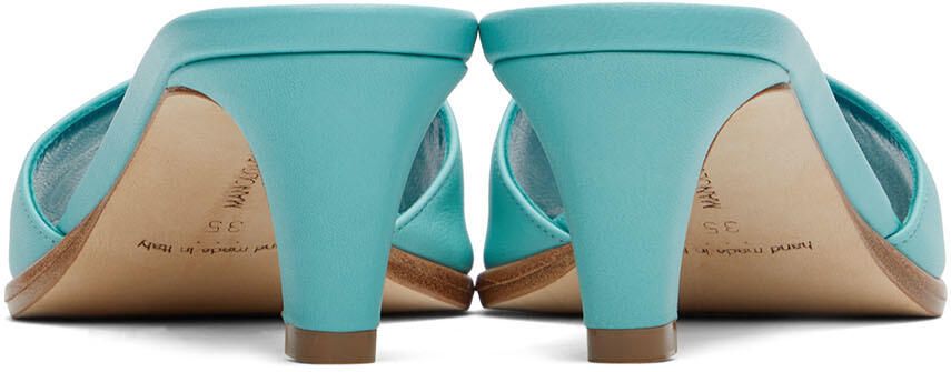 Manolo Blahnik Blue Araspemu Heeled Sandals - Picture 2