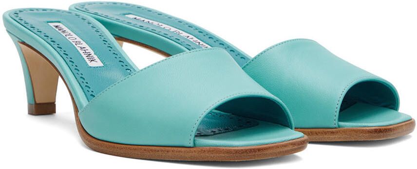 Manolo Blahnik Blue Araspemu Heeled Sandals