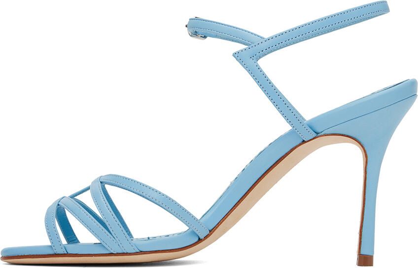 Manolo Blahnik Blue Solisa Heeled Sandals - Picture 3