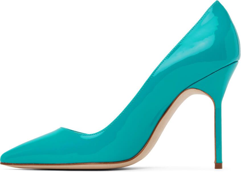 Manolo Blahnik Blue Tora Heels - Picture 3