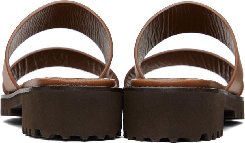 Manolo Blahnik Brown Gadmu Sandals